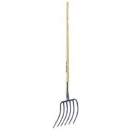 10-In. Forged Steel Manure Fork, 54-In. Handle, 6 Tines Hot on Sale