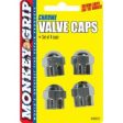 Hex Valved Caps, Chrome, 4-Pk. Discount