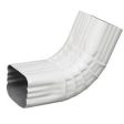 Gutter Front Elbow, Style A, 75 Degree, White Aluminum , 2 x 3-In. Online Sale