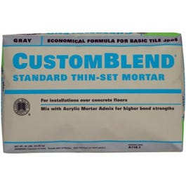 Custom Blend Thin Set Mortar, Gray, 50-Lb. Supply