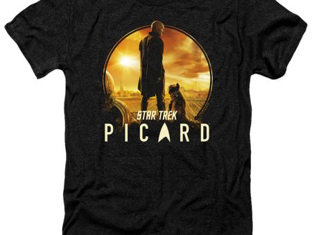 STAR TREK PICARD : A MAN AND HIS DOG ADULT HEATHER Black SM Fashion