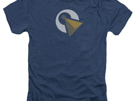 STAR TREK DISCOVERY : VULCAN LOGO ADULT HEATHER Navy 3X For Cheap