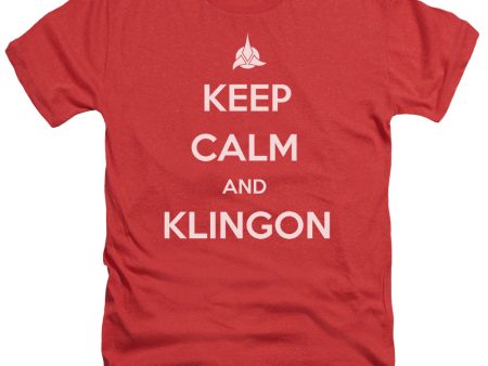 STAR TREK : CALM KLINGON ADULT HEATHER RED XL Online