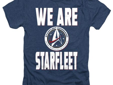 STAR TREK DISCOVERY : WE ARE STARFLEET ADULT HEATHER Navy 3X Discount