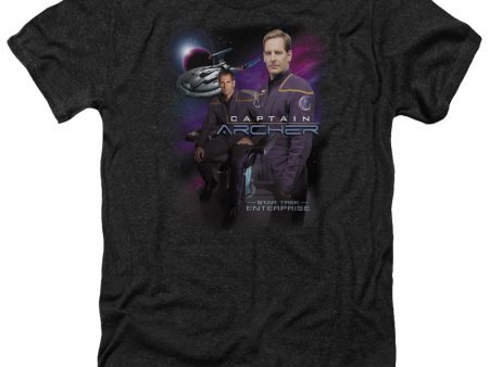 STAR TREK : CAPTAIN ARCHER ADULT HEATHER BLACK LG Sale