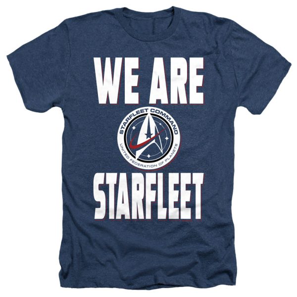 STAR TREK DISCOVERY : WE ARE STARFLEET ADULT HEATHER Navy LG Sale