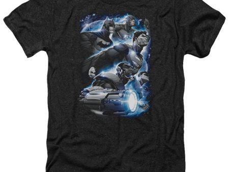 JUSTICE LEAGUE OF AMERICA : ATMOSPHERIC ADULT HEATHER BLACK XL For Discount