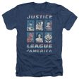 JUSTICE LEAGUE OF AMERICA : AMERICAN LEAGUE ADULT HEATHER Navy XL Discount