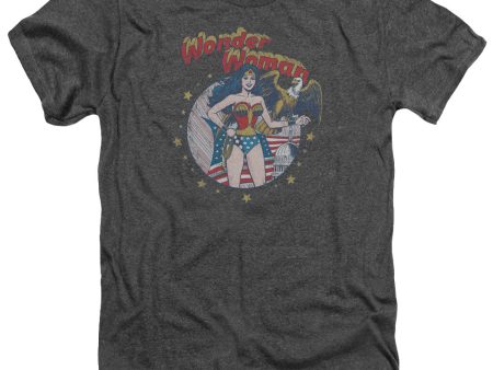 JUSTICE LEAGUE OF AMERICA : AT YOUR SERVICE ADULT HEATHER Charcoal XL Hot on Sale