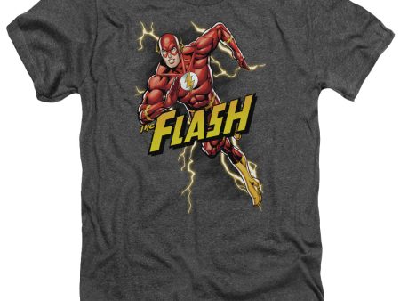 JUSTICE LEAGUE OF AMERICA : BOLT RUN ADULT HEATHER Charcoal 3X Online Hot Sale