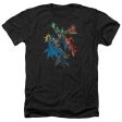 JUSTICE LEAGUE OF AMERICA : ACTION STARS ADULT HEATHER BLACK XL Hot on Sale