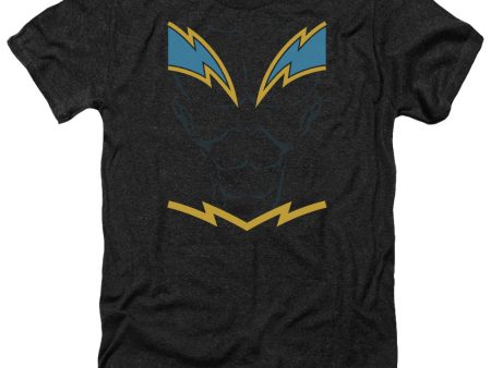 JUSTICE LEAGUE OF AMERICA : BLACK LIGHTNING ADULT HEATHER BLACK LG Online Hot Sale