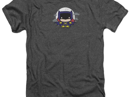 JUSTICE LEAGUE OF AMERICA : BATGIRL CHIBI ADULT HEATHER Charcoal 2X Sale