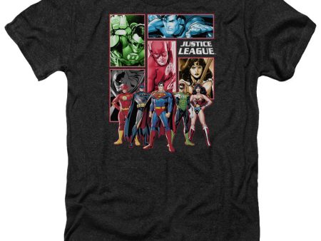 JUSTICE LEAGUE OF AMERICA : JUSTICE LEAGUE PANELS ADULT HEATHER BLACK LG Discount