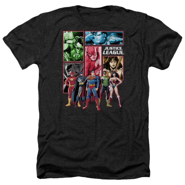 JUSTICE LEAGUE OF AMERICA : JUSTICE LEAGUE PANELS ADULT HEATHER BLACK LG Discount