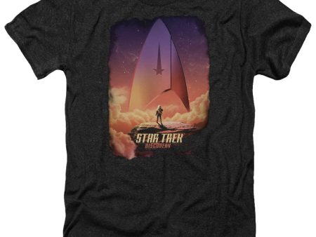 STAR TREK DISCOVERY : THE EXPLORER ADULT HEATHER Black LG on Sale