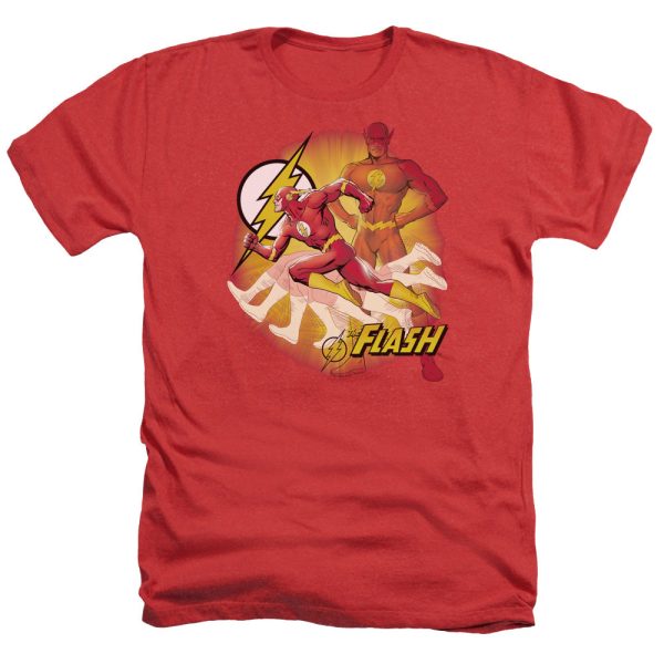 JUSTICE LEAGUE OF AMERICA : LIGHTNING FAST ADULT HEATHER RED SM Online Sale