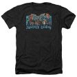 JUSTICE LEAGUE OF AMERICA : LEAGUE LINEUP ADULT HEATHER BLACK SM Discount