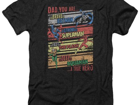 JUSTICE LEAGUE OF AMERICA : A TRUE HERO ADULT HEATHER Black XL Online