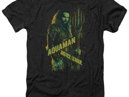 JUSTICE LEAGUE OF AMERICA : MOVIE : AQUAMAN ADULT HEATHER Black 3X Supply