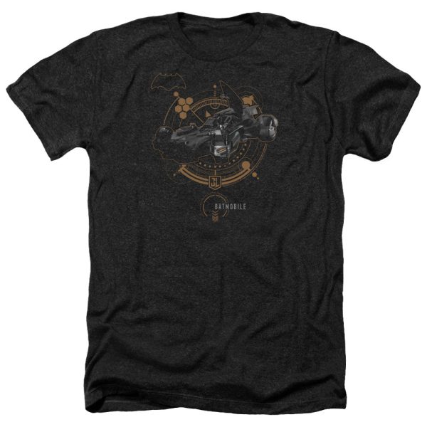 JUSTICE LEAGUE OF AMERICA : MOVIE : BATMOBILE ADULT HEATHER Black SM Supply