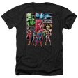 JUSTICE LEAGUE OF AMERICA : JUSTICE LEAGUE PANELS ADULT HEATHER BLACK XL Discount