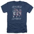 JUSTICE LEAGUE OF AMERICA : JUSTICE FOR AMERICA ADULT HEATHER Navy 3X Online Hot Sale