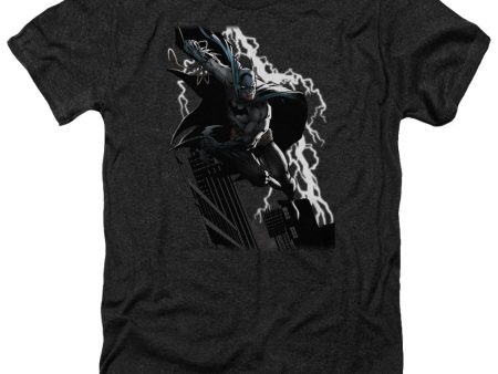 JUSTICE LEAGUE OF AMERICA : LIGHTING CRASHES ADULT HEATHER BLACK XL Supply