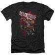 JUSTICE LEAGUE OF AMERICA : BLOOD SPLATTERED ADULT HEATHER BLACK SM Hot on Sale