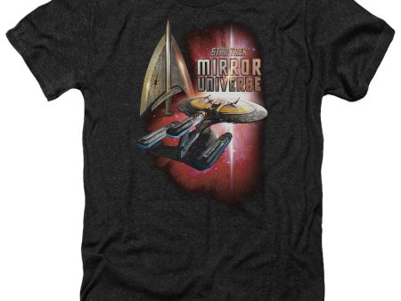 STAR TREK : MIRROR ENTERPRISE ADULT HEATHER Black 3X For Cheap