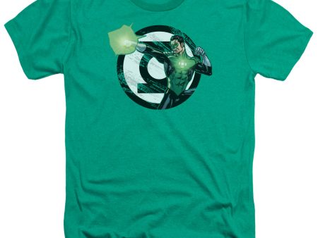 JUSTICE LEAGUE OF AMERICA : BLASTING LOGO ADULT HEATHER Kelly Green 2X For Discount