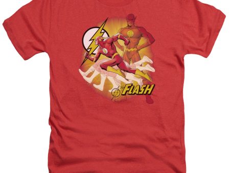 JUSTICE LEAGUE OF AMERICA : LIGHTNING FAST ADULT HEATHER RED MD Fashion