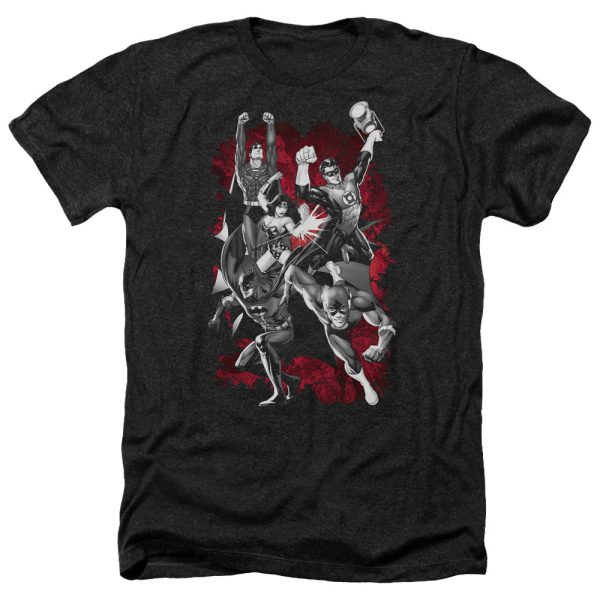 JUSTICE LEAGUE OF AMERICA : JLA EXPLOSION ADULT HEATHER BLACK SM Fashion