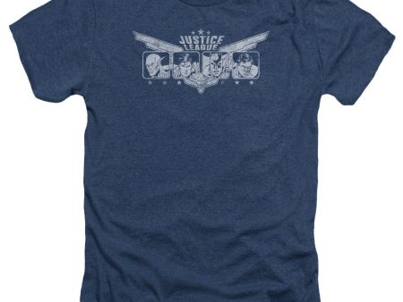 JUSTICE LEAGUE OF AMERICA : JUSTICE WINGS ADULT HEATHER Navy MD For Cheap