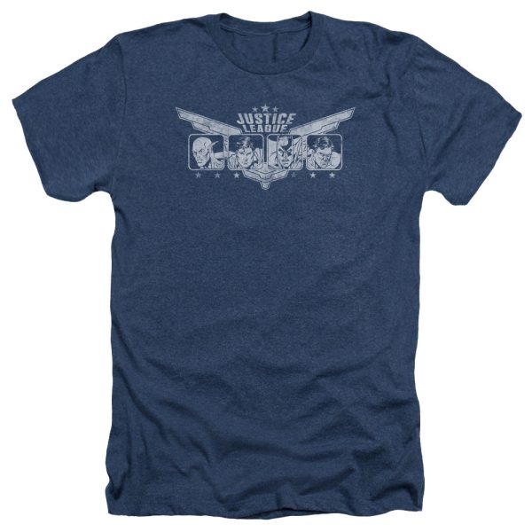 JUSTICE LEAGUE OF AMERICA : JUSTICE WINGS ADULT HEATHER Navy MD For Cheap