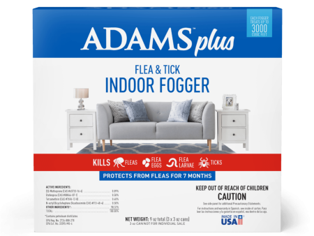 Adams Plus Flea & Tick Indoor Fogger Hot on Sale