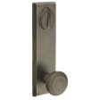 Emtek 7561BZRN Passage Double Keyed , Sideplate Locksets Rectangular 5-1 2  Center to Center Keyed , Bronze Round Knob Hot on Sale