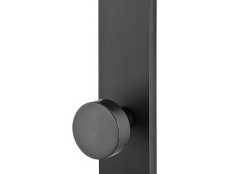 Emtek 7522BZEG Passage , Sideplate Locksets Missoula Non-Keyed 9  , Bronze Egg Knob Online now