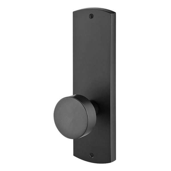 Emtek 7522BZEG Passage , Sideplate Locksets Missoula Non-Keyed 9  , Bronze Egg Knob Online now